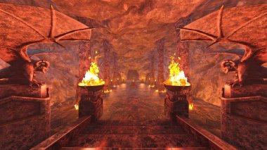 Yeraltı tapınağının 3 boyutlu canlandırması
