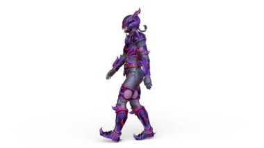 Yürüyen bir robotun 3 boyutlu canlandırması