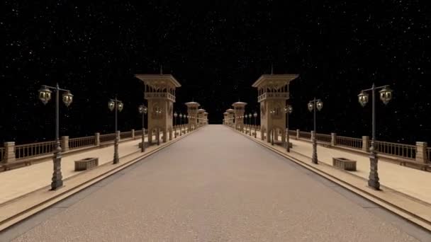 桟橋の3Dレンダリング — ストック動画