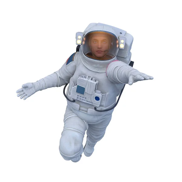 Weergave Van Een Mannelijke Astronaut — Stockfoto