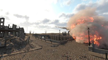 Savaş alanının 3 boyutlu canlandırması