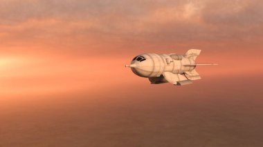 Bir uzay gemisinin 3D görüntülemesi