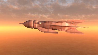 Bir uzay gemisinin 3D görüntülemesi