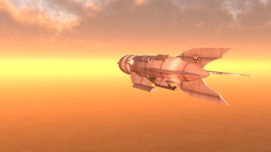 Bir uzay gemisinin 3D görüntülemesi