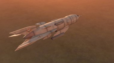 Bir uzay gemisinin 3D görüntülemesi