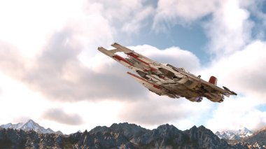 Bir uzay gemisinin 3D görüntülemesi