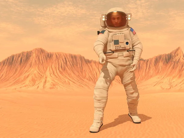 Representación Astronauta Macho — Foto de Stock