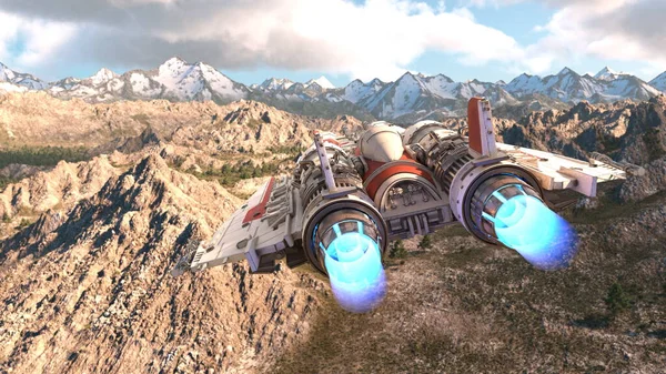 Bir uzay gemisinin 3D görüntülemesi