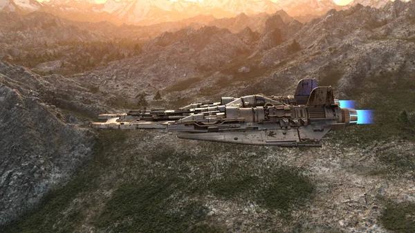 Bir uzay gemisinin 3D görüntülemesi