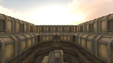 Çatı aralığının 3B görüntülemesi