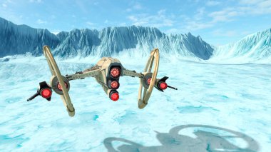 Bir uzay gemisinin 3D görüntülemesi