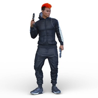 Bir savaşçının 3 boyutlu canlandırması