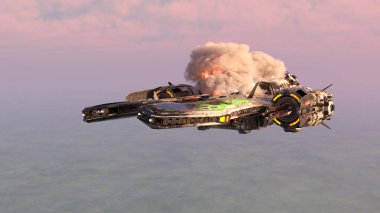 Bir uzay gemisinin 3D görüntülemesi