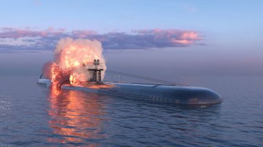 Denizaltının 3D görüntülemesi