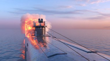 Denizaltının 3D görüntülemesi