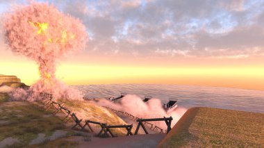 İniş savaşının 3 boyutlu canlandırması