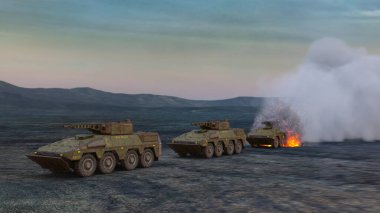 Bir tankın 3B görüntülemesi