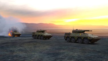 Bir tankın 3B görüntülemesi