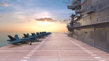 Uçak gemisinin 3D görüntülemesi