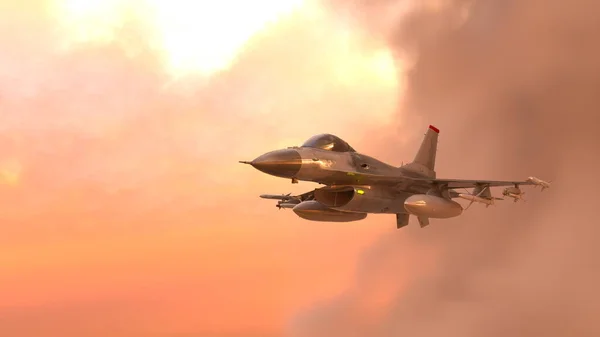 戦闘機の3Dレンダリング — ストック写真