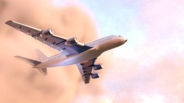 Bir uçağın 3B görüntülemesi