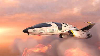 Bir uzay gemisinin 3D görüntülemesi