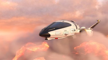 Bir uzay gemisinin 3D görüntülemesi