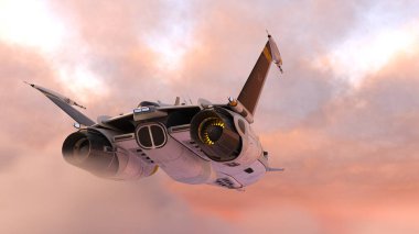 Bir uzay gemisinin 3D görüntülemesi