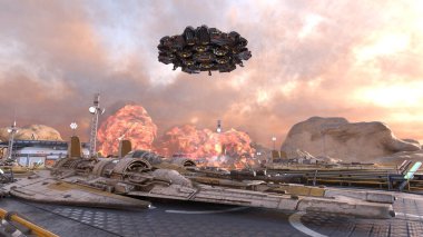 Gezegen keşif üssünün 3D görüntülemesi