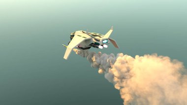 Bir uzay gemisinin 3D görüntülemesi