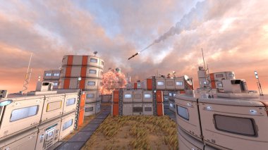 Gezegen keşif üssünün 3D görüntülemesi