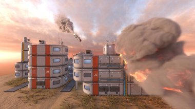 Gezegen keşif üssünün 3D görüntülemesi