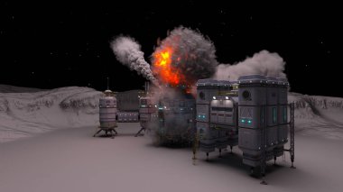 Gezegen keşif üssünün 3D görüntülemesi