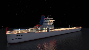 Donanma gemisinin 3D görüntülemesi