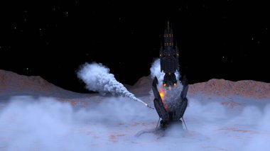 Gezegen keşif üssünün 3D görüntülemesi