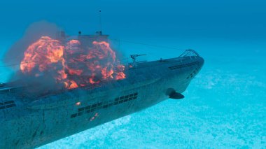 Denizaltının 3D görüntülemesi