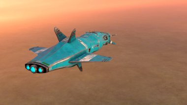 Bir uzay gemisinin 3D görüntülemesi