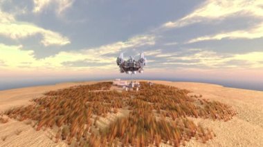 Bir uzay gemisinin 3D görüntülemesi