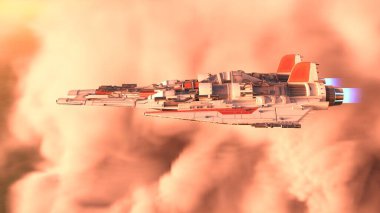 Bir uzay gemisinin 3D görüntülemesi