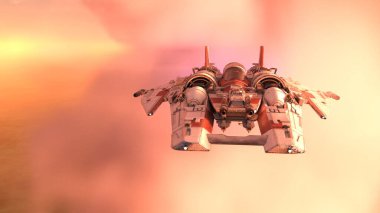 Bir uzay gemisinin 3D görüntülemesi