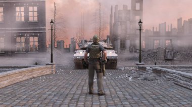 Savaş alanının 3 boyutlu canlandırması