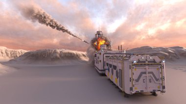 Gezegen keşif üssünün 3D görüntülemesi