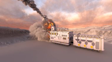 Gezegen keşif üssünün 3D görüntülemesi