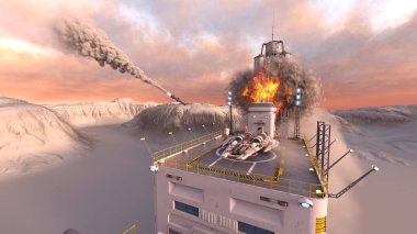 Gezegen keşif üssünün 3D görüntülemesi