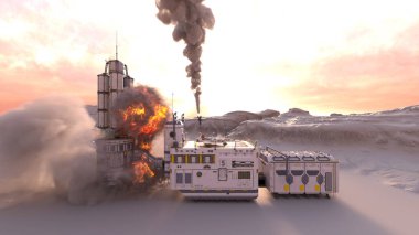 Gezegen keşif üssünün 3D görüntülemesi