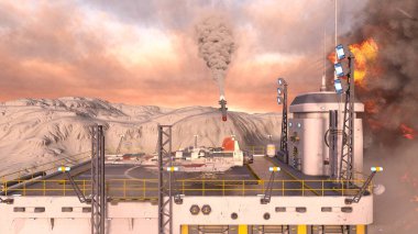 Gezegen keşif üssünün 3D görüntülemesi