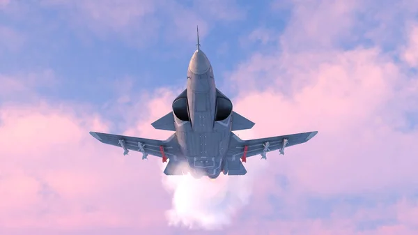 戦闘機の3Dレンダリング — ストック写真