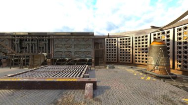 Çatı aralığının 3B görüntülemesi