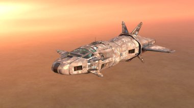 Bir uzay gemisinin 3D görüntülemesi