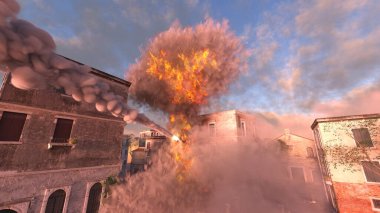 Savaş alanının 3 boyutlu canlandırması